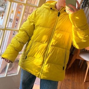 UGG Bright Yellow Oversized Puffer Jacket